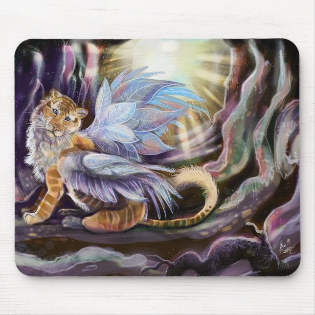 Frost Wing Tiger Mouse Pad (Front)