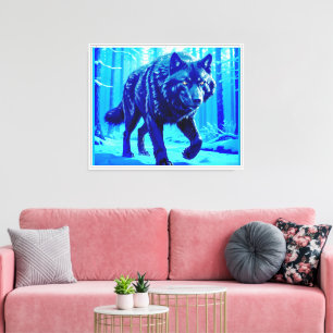 Frost Wolf Canvas Print