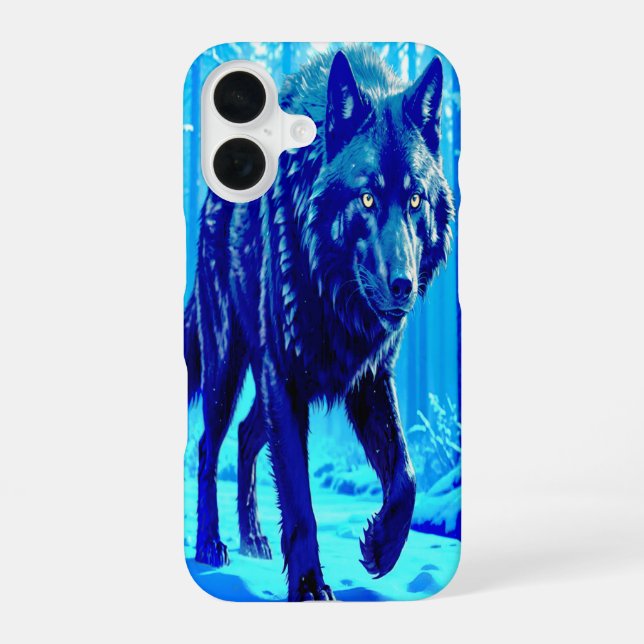 Frost Wolf iPhone 16 Case (Back)
