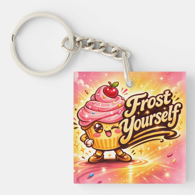 Frost Yourself - Sprinkle Stella - Foodie Fiends Key Ring (Front)