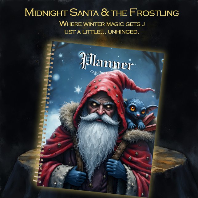 Frostbite Santa & His Mischief Elf.  Planner (Creator Uploaded)