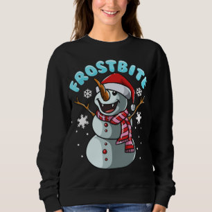 Frostbite Snowman Vampire Christmas Funny Xmas Sweatshirt