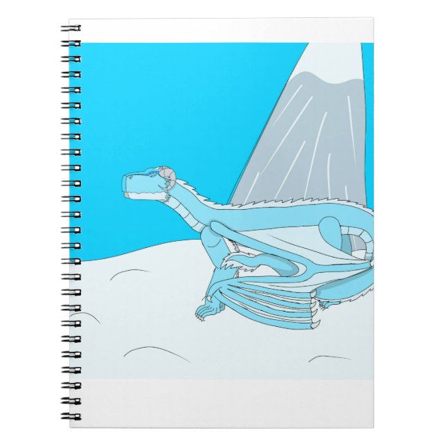 Frostbite the ice dragon notebook (Front)