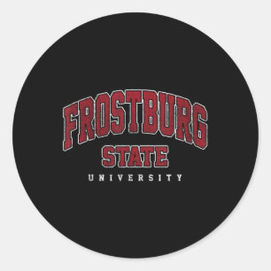 Frostburg Institute Of Technology Arch Retro For M Classic Round Sticker