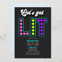 Frostbyte Lets Get Lit Retro Christmas Party