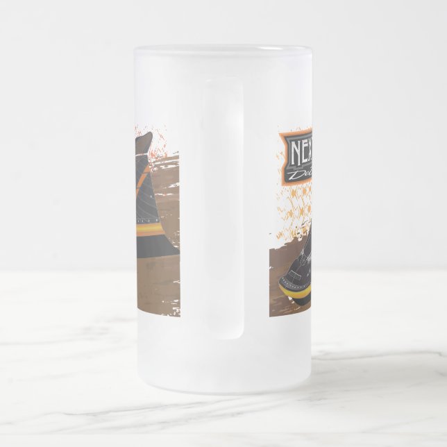 Frosted 16 oz Frosted Glass Mug (Handle)