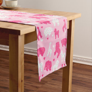 Frosted Animal Cookie Birthday Party Table Runner