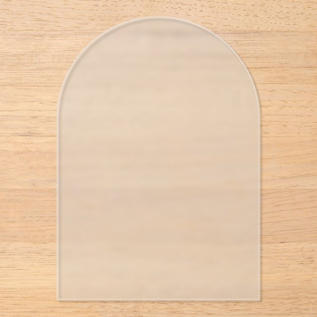 Frosted Arch Acrylic Invitations for Special Event (Front)
