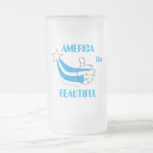 Frosted Beer Mug   : America The Beautiful
