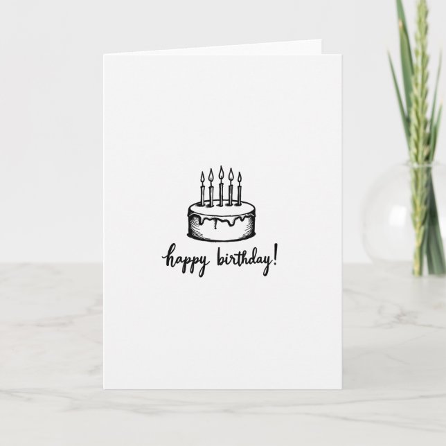 Frosted Birthday Card (Front)