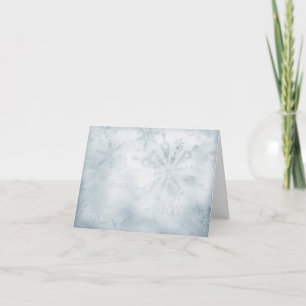 Frosted Blue Holiday Card