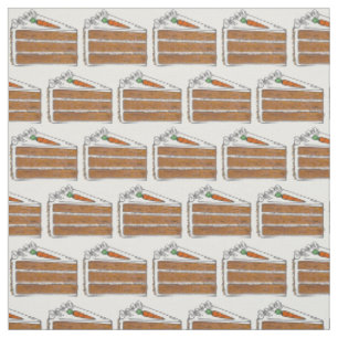 Frosted Carrot Layer Cake Slice Bake Sale Foodie Fabric