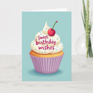 Frosted Cherry Birthday Card