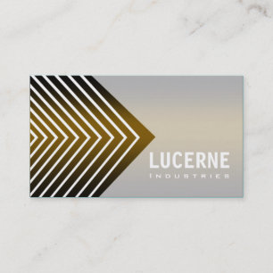 Frosted Chevron custom designer business card
