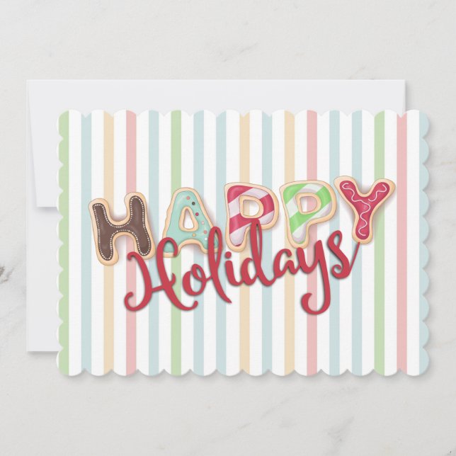 Frosted Christmas cookies from the kitchen of card (Front)