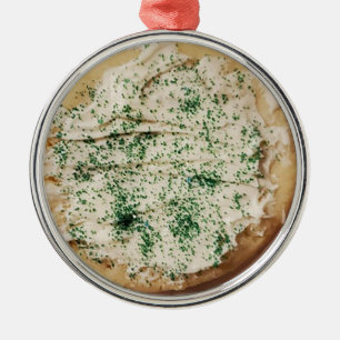 Frosted Christmas Sugar Cookie Candy Sprinkles Metal Tree Decoration