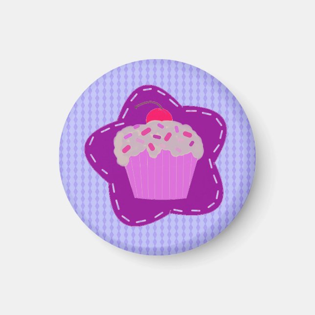 Frosted Cupcake Magnet (Front)
