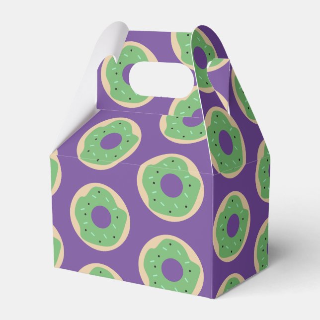 Frosted Doughnuts Halloween Sprinkle Party Favour  Box (Front Side)