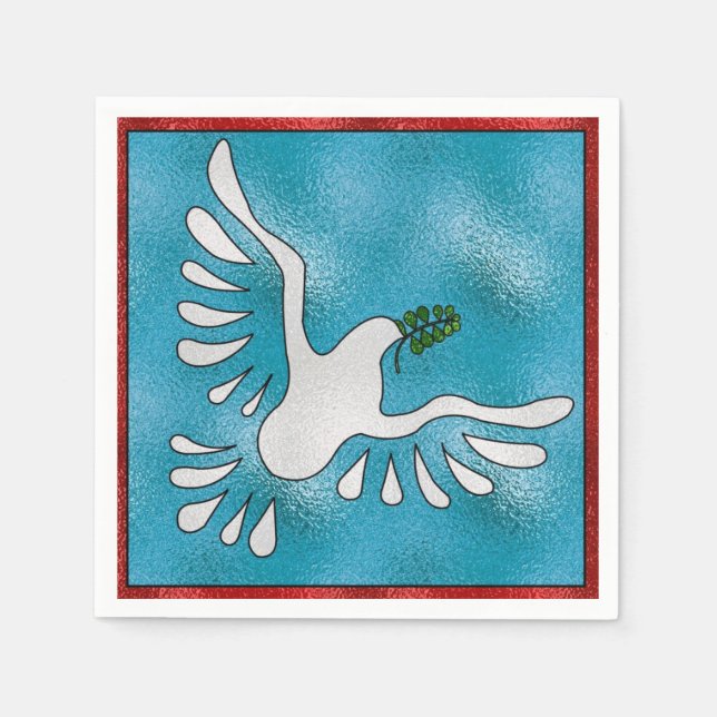 Frosted Dove Napkin (Front)