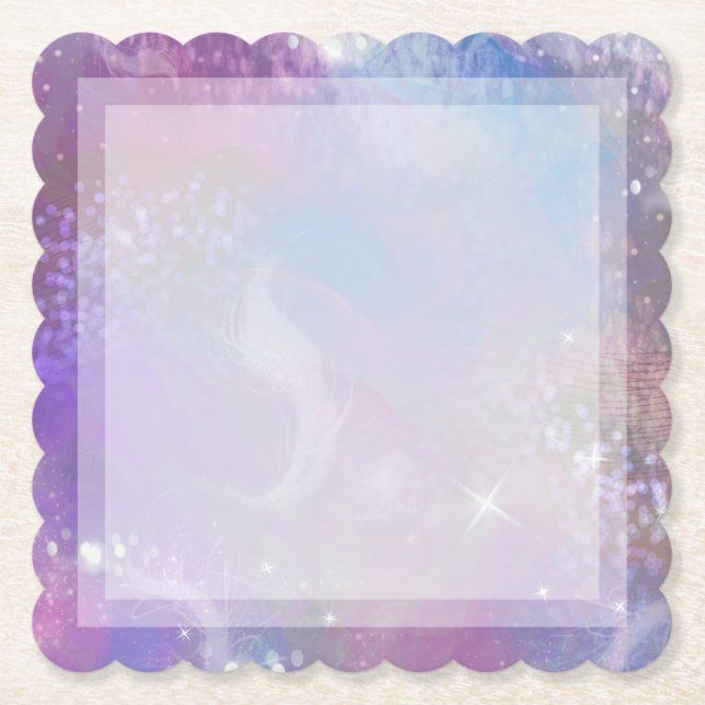 Frosted Dreaming Paper Coaster (Front)