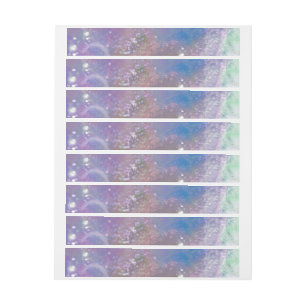 Frosted Dreaming Wraparound Address Label