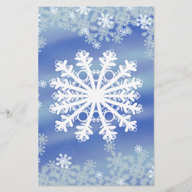 Frosted Edges III Stationery (Front)