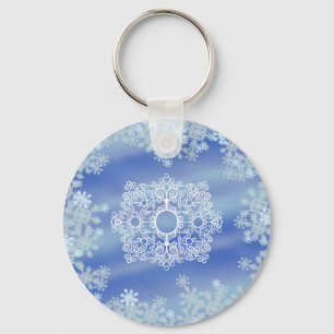 Frosted Edges IV Key Ring