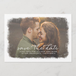 Frosted Edges Save The Date