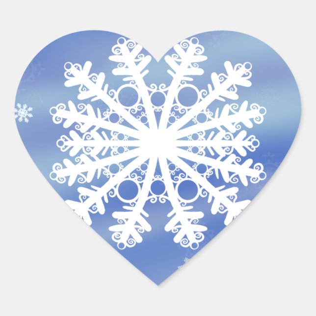 Frosted Edges VIII Heart Sticker (Front)