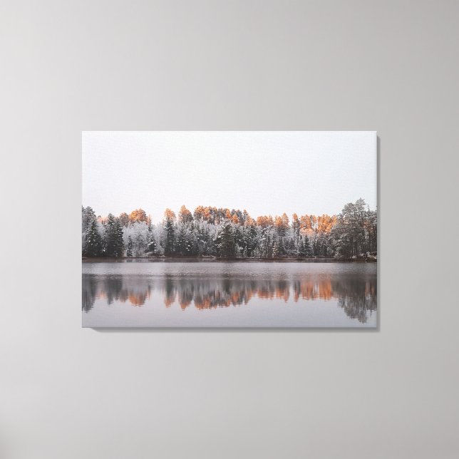 Frosted Forest stretched canvas print (Front)