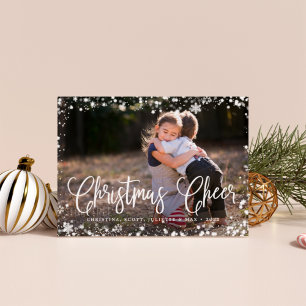 Frosted Frame Holiday Photo Card