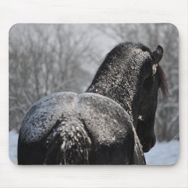 Frosted Friesian Butt Mouse Pad (Front)