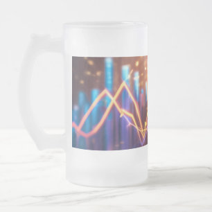 Frosted  frosted glass beer mug
