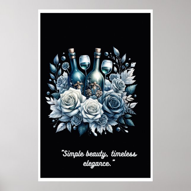 "Frosted Garden: A Winter Wine Romance" Poster (Front)