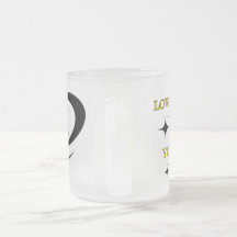 Frosted Glass Mug love your self you’re the best