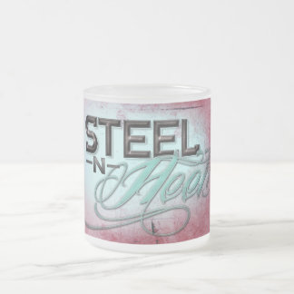 Frosted Glass Mug Steel N Heels