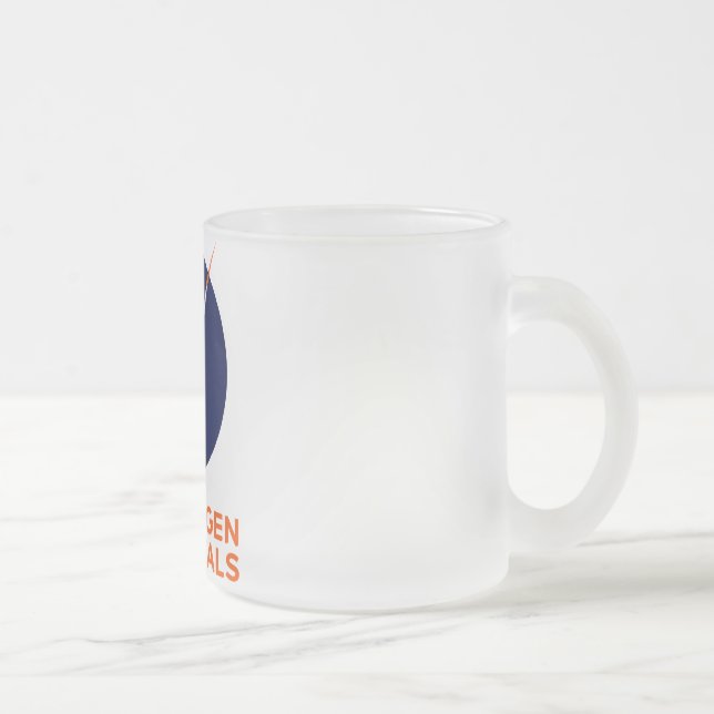 Frosted Glass Mug With Copenhagen Suborbitals Logo (Right)