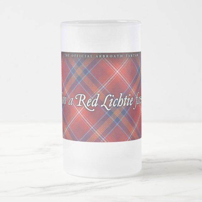 Frosted Glass Stein - I'm a Red Lichtie Fan! - (Center)
