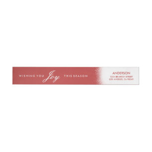 Frosted Holiday Return Address Labels