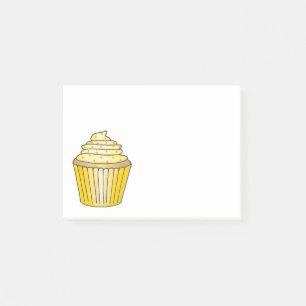 Frosted Lemon Yellow Cupcake Cake Foodie Post Its Post-it Notes