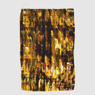 Frosted lights under ice sheet golf towel