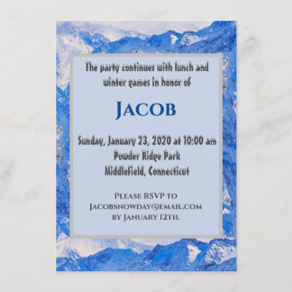 Frosted Mountains Enclosure Card