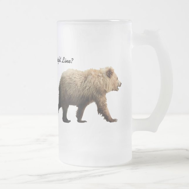 Frosted mug with bears (Right)