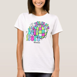 Frosted Neon Retro Happy New Year Party T-Shirt