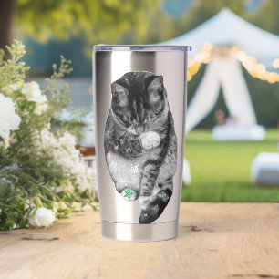 Frosted Paw Holiday Mug Insulated Tumbler