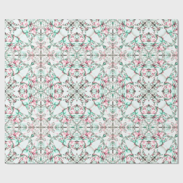Frosted Petal Mosaic Wrapping Paper (Flat)