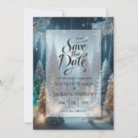 Frosted Pines in Winter Glow Wedding