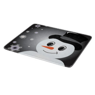 Frosted Snowman Cutting Board