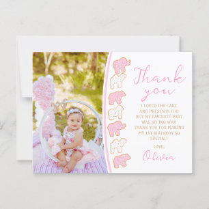 Frosted sprinkle Animal Cookie party guest favor Postcard