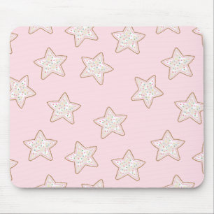 Frosted Star Cookies Mouse Pad